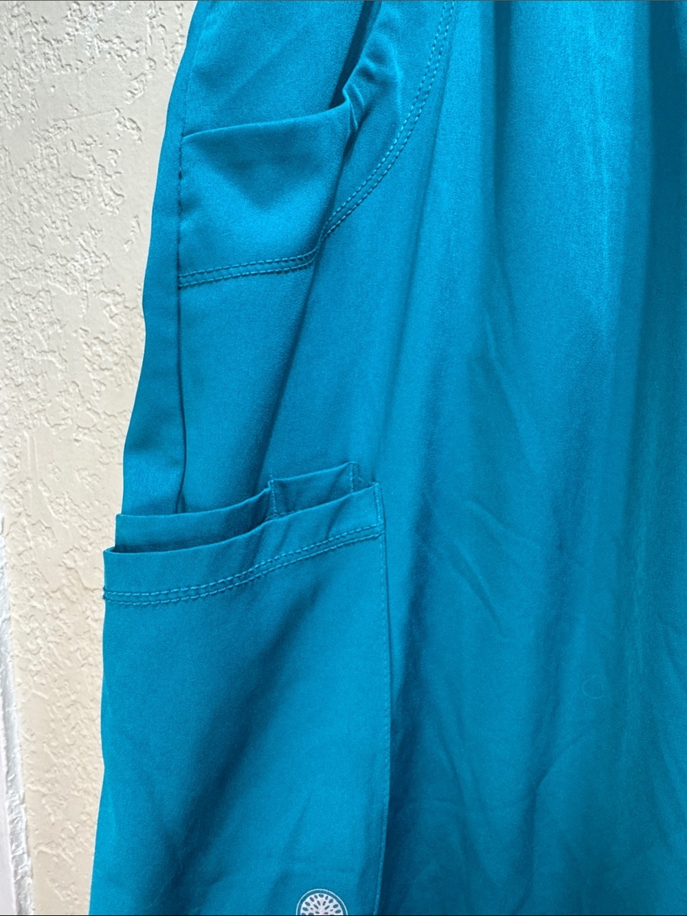 HH Works Healing Hands Scrub Pants 1X Teal Elastic Waist Medical - Picture 6 of 8